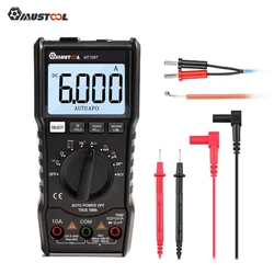 MUSTOOL MT108T Square Wave Output True RMS NCV Temperature Tester Digital Multimeter 6000 Counts Backlight