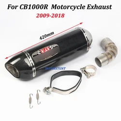 Yoshimura Motorcycle Exhaust Escape Modified With Middle Conncetion Link Pipe Slip on For Honda CB1000R 2008 2009 2010 - 2016