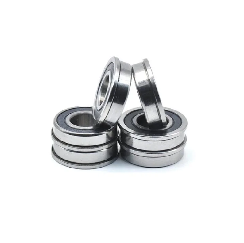 100pcs/lot F6004-2RS F6004RS F6004 2RS RS Flanged Bearing 20x42x12mm flange deep groove ball bearings 20*42*12