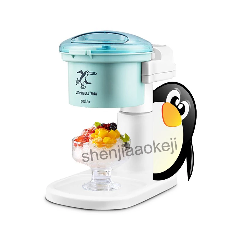 เครื่องบดน้ำแข็งไฟฟ้าอัตโนมัติ Mini ice breaker ไฟฟ้าทรายทรายเครื่องเครื่องโกนหนวดไฟฟ้า 1.2L 220 V 20-28 W 1 pc