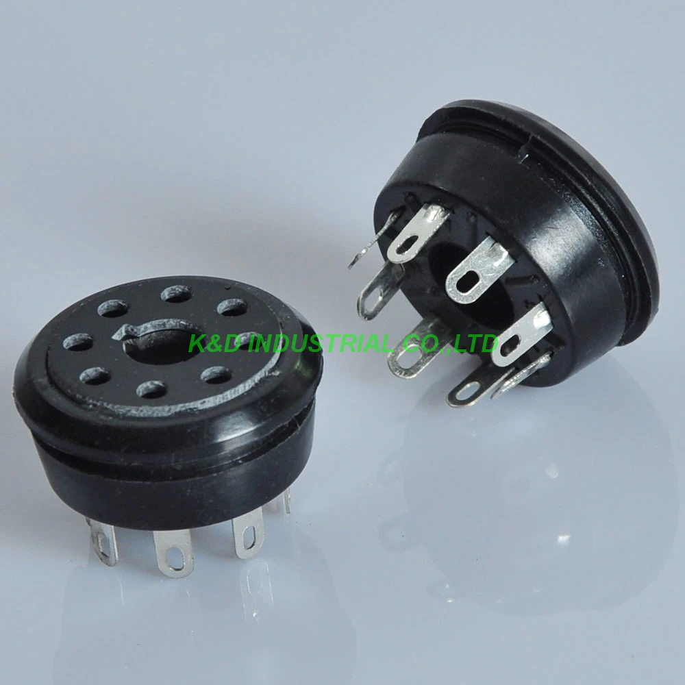 4pcs Vintage Tube 8Pin Octal Bakelite Socket KT88 EL34 5Y3 5AR4 6CA7 5U4G 6L6 Tube Amplifier Parts