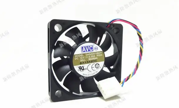 Avc DASA0510B2H 5010 12v 0.22A 5センチメートル50*50*10ミリメートル4ラインpwm温度制御静音ファン