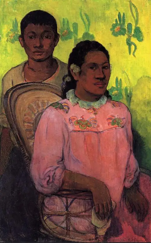 

High quality Oil painting Canvas Reproductions Tahitian woman and boy (1899) by Paul Gauguin hand painted