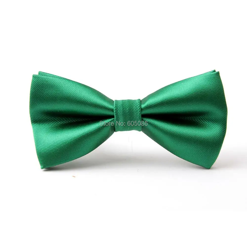 HOOYI solid green bow tie butterfly for men necktie 2019 Accessories 12colors