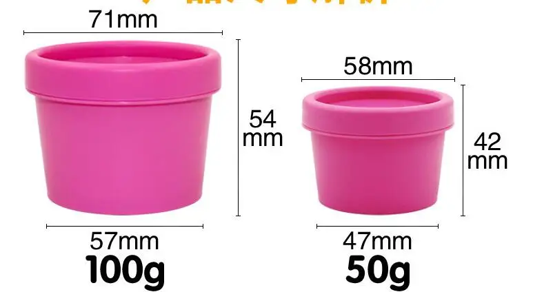 250 Stück/Los 50 g Kunststoff-Masken-Cremegläser, 50 g Pulverflaschen, 50 g Gel-Verpackungsbehälter, Kosmetiketui