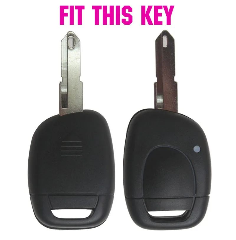 1 Button Silicone Key Case Cover For Renault Clio Kangoo Master Twingo Keyless Fob Shell Holder Protector