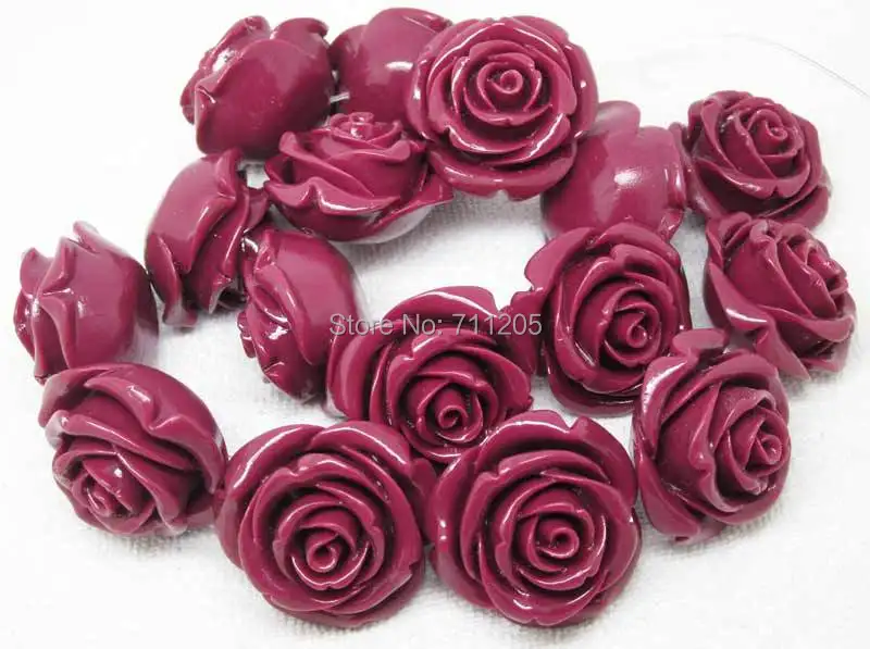 

Wholesale 10pcs, 36mm Beautiful Purple Synthetic Resin Rose beads, Min. Order is $10,we provide mixed wholesale for all items !