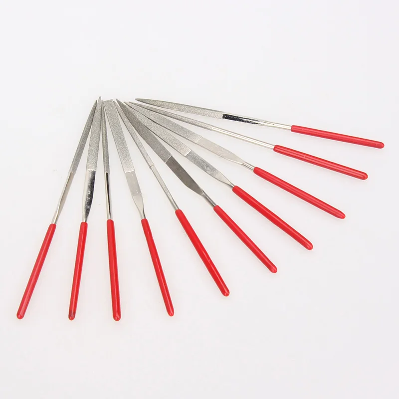 Manual 10PCS diamond file for light stone material metal grinding multi-function