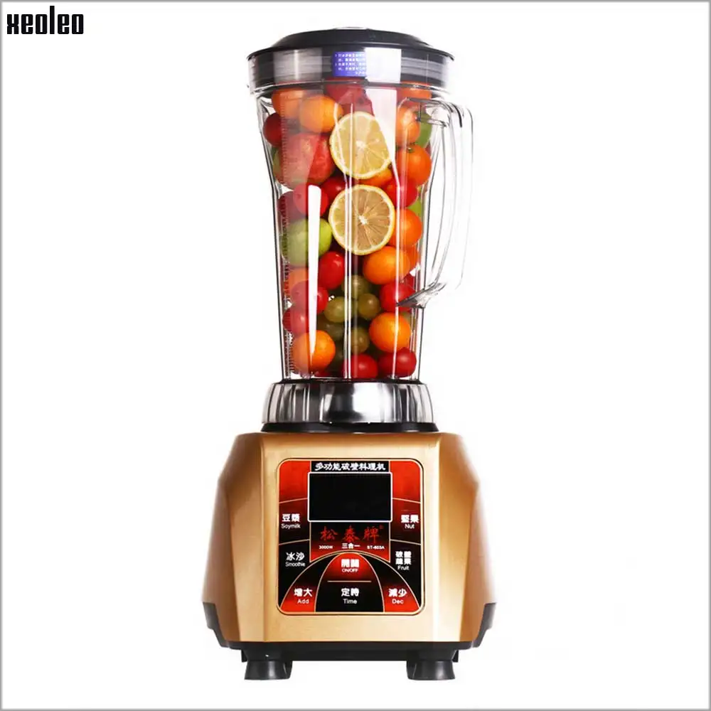 Xeoleo Multifunctional High Speed 4L Household 3000W Soybean Milk Mixer Machine Ice Smoothie Juicer Food Nut Processor Maker