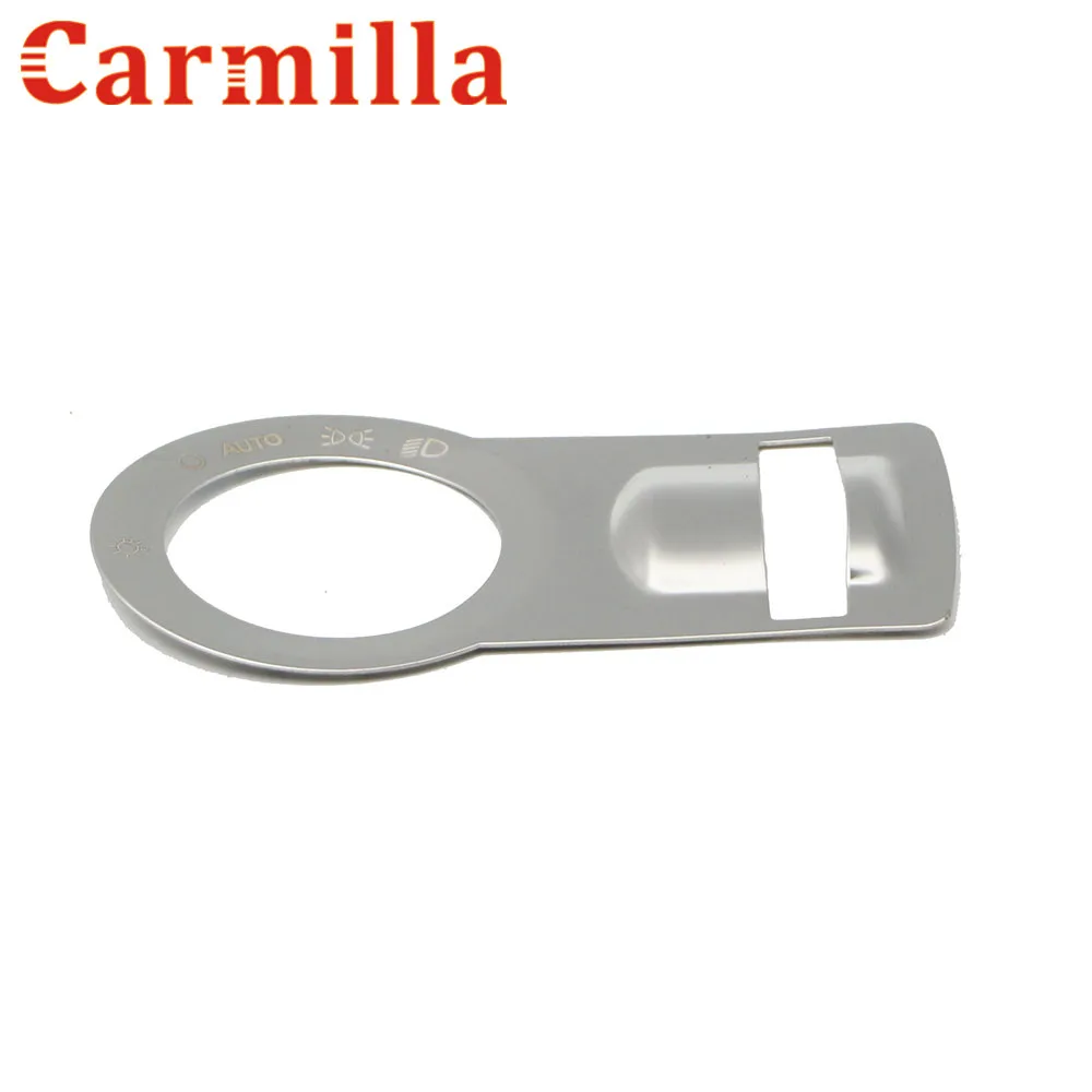 Carmilla Stainless steel Car headlight switch Cover sticker trim For Chevrolet Malibu Cruze Trax Opel Mokka ASTRA J Insignia