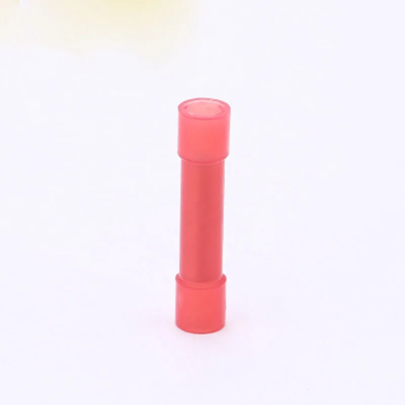 BNYF2 100pcs Heat Shrink Nylon Butt Cable Connectors Crimp wire Terminals full Insulating joints cable terminal free shipping