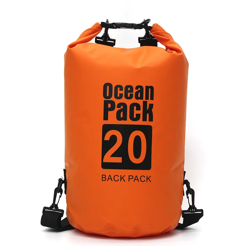 Bolsa de cubo de buceo impermeable, bolsa de hombro impermeable para exteriores, bolsa flotante de natación, paquete de secado de 20L