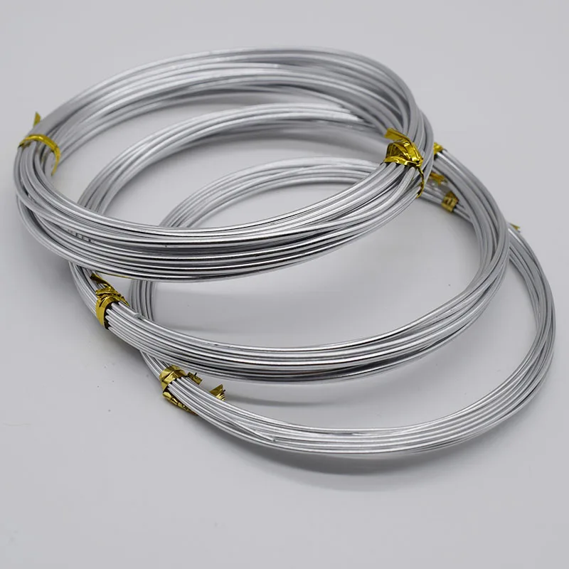 1mm,1.5mm,2mm 5 m/rolka drut rzemieślniczy rzeźba modelowania lalki ciała drut aluminiowy Handmade DIY armatura drut do rzeźbienia gliny narzędzia