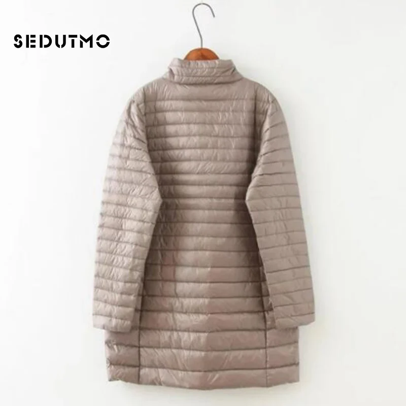 SEDUTMO Mùa Đông Xuống Áo Nữ Dài Siêu Nhẹ Vịt Xuống Áo Khoác Mỏng Nóc Áo Khoác Mùa Thu Parkas ED619