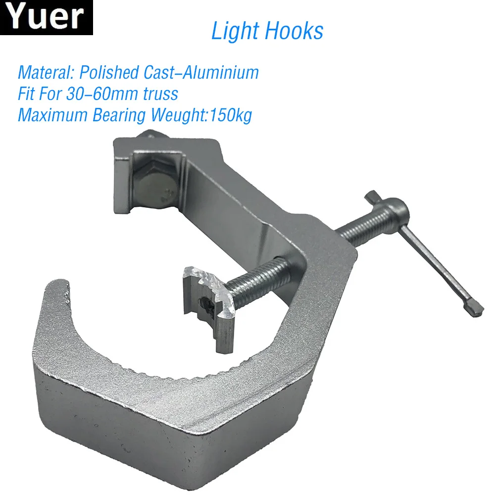 

Aluminium Material Light Hooks Fit For 30-60mm Load Bearing 150kg Par Moving Head Stage Light Club Hooks Disco Light Accessories