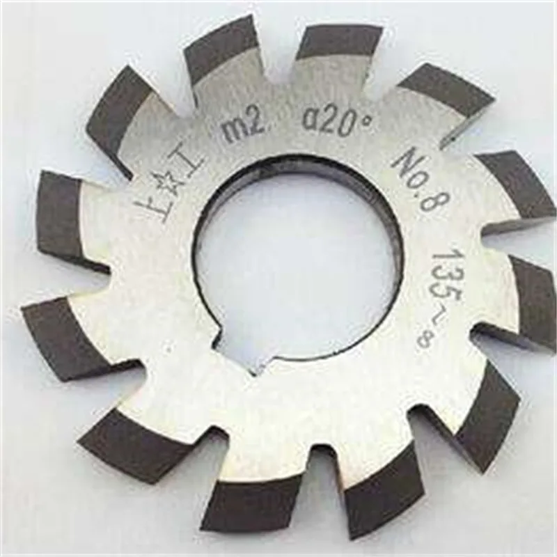 M0.5 M1 M2 M3 M4-M8 Modulus PA20 degrees NO.1-NO.8   HSS Gear Milling cutter Gear cutting tools Free shipping