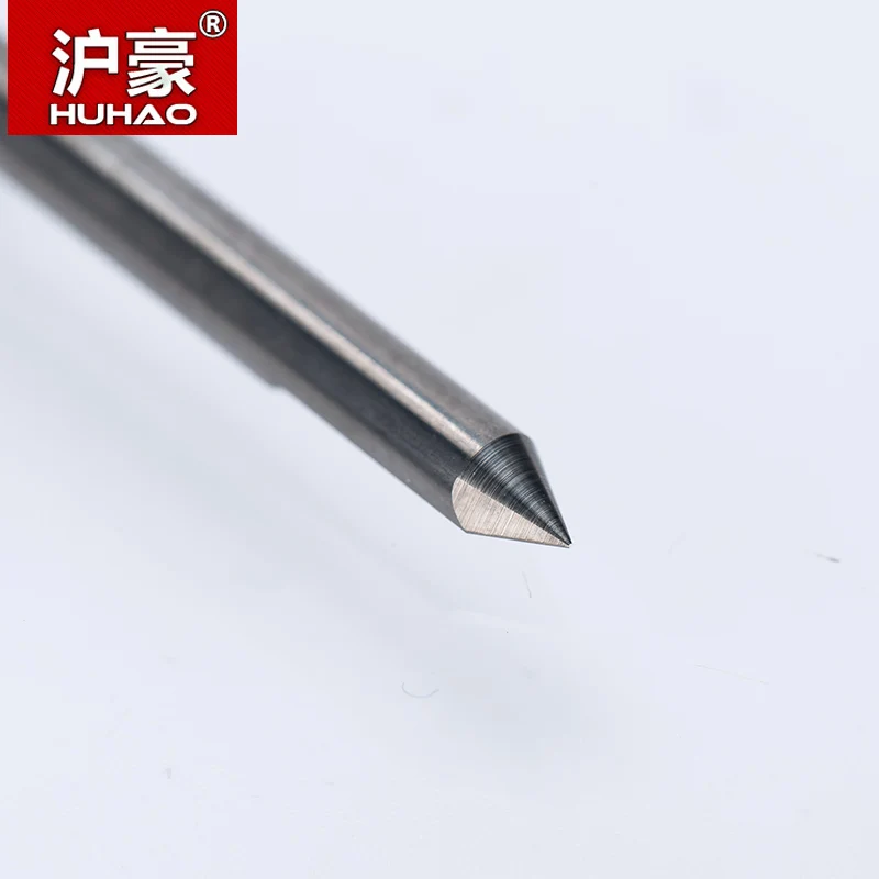 HUHAO 10pcs/lot 3.175mm CNC Router bit Precision grinding  V Shape Carbide PCB Engraving Bits milling Cutter Machine Accessories