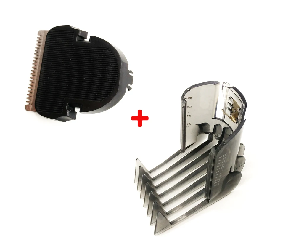 

2pcs/set HAIR CLIPPER COMB + Hair Trimmer Cutter For Philips QC5105 QC5115 QC5155 QC5120 QC5125 QC5130 QC5135 QC5105