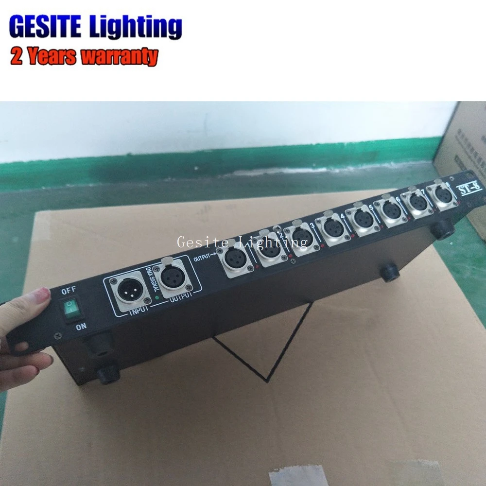 Stage Light Controller DMX512 Signal Amplifier Splitter 8 way DMX for stage light equipment