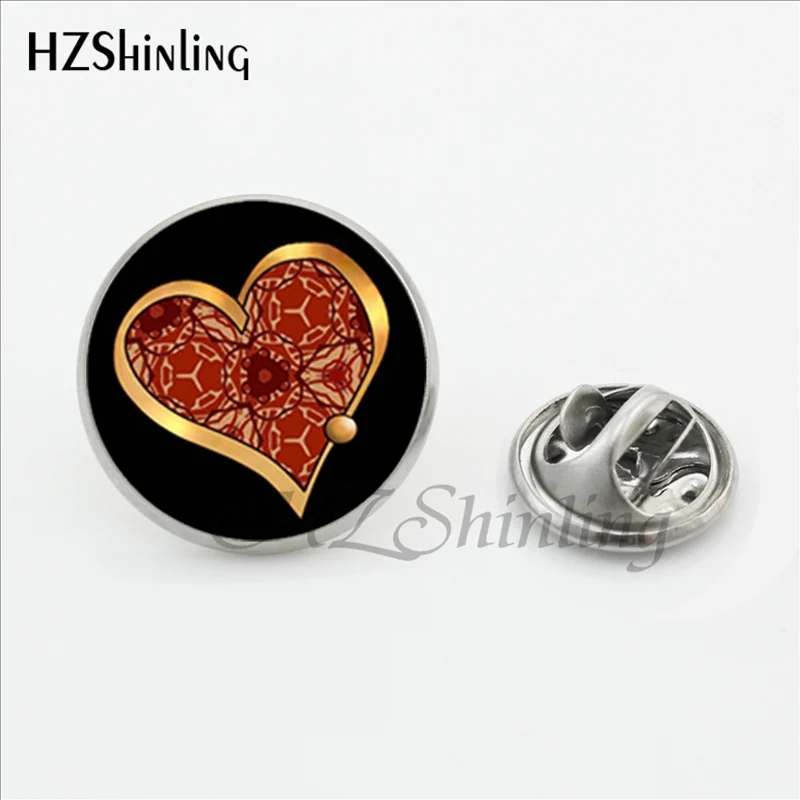 New Arrival Geometric Pattern Lapel Pin Handmade Glass Art Photo Butterfly Stainless Steel Clasp Pin Jewelry Brooches