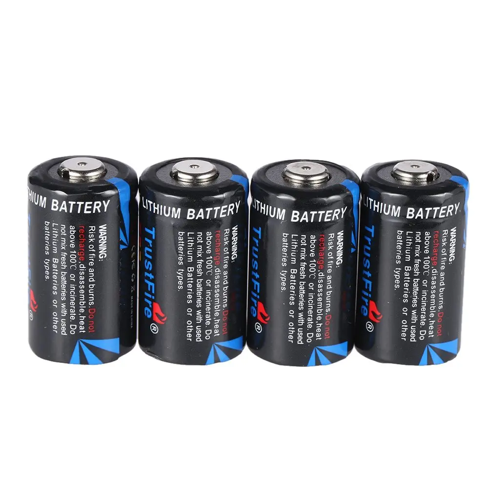 4 pz/lotto TrustFire CR2 3V 750mAh Batteria CR 2 Batterie Al Litio Cella con Valvola di Sicurezza Per Torce Elettrica Fari Telecamere