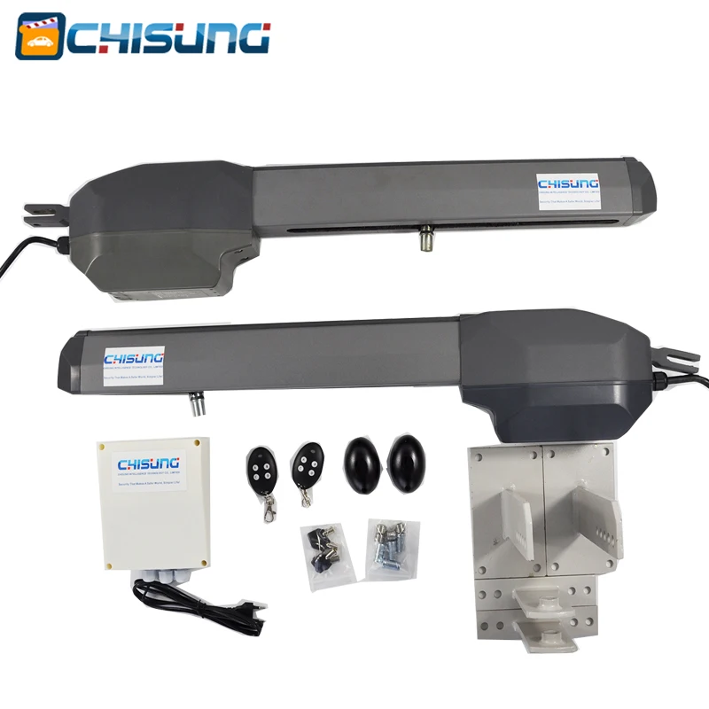 Chisung Gate opener AC220V Dual Arm Swing Gate Opener Kit Supplier with whole accessories