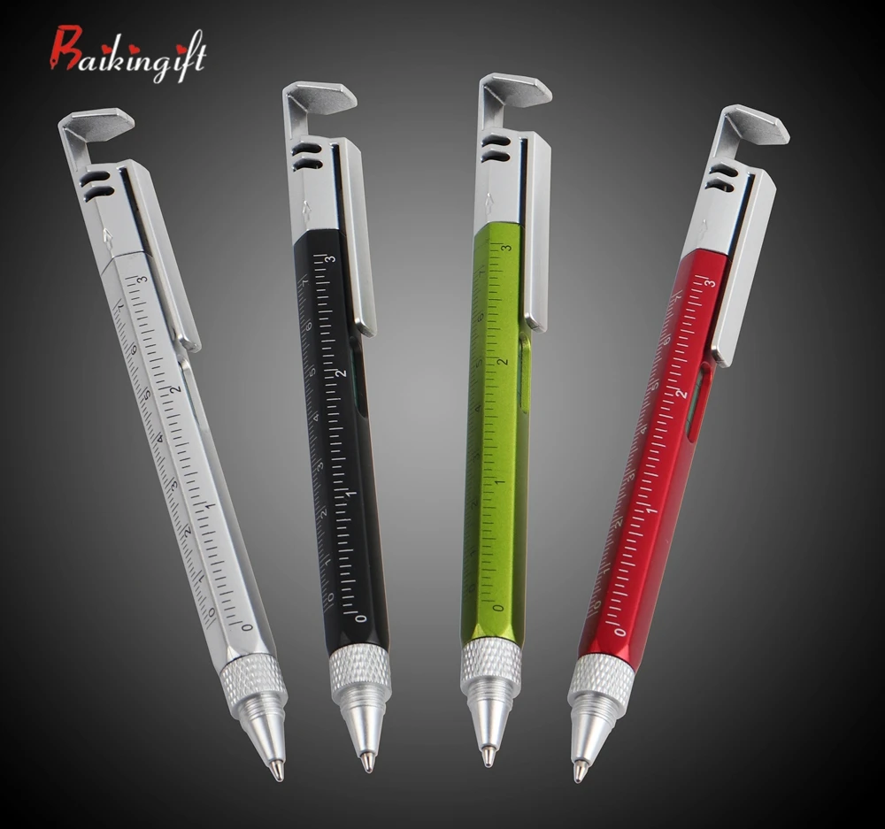 

5 шт., многофункциональная ручка, отвертка, подставка для шариковой ручки, металлический подарочный инструмент, школьные канцелярские принадлежности, многофункциональные