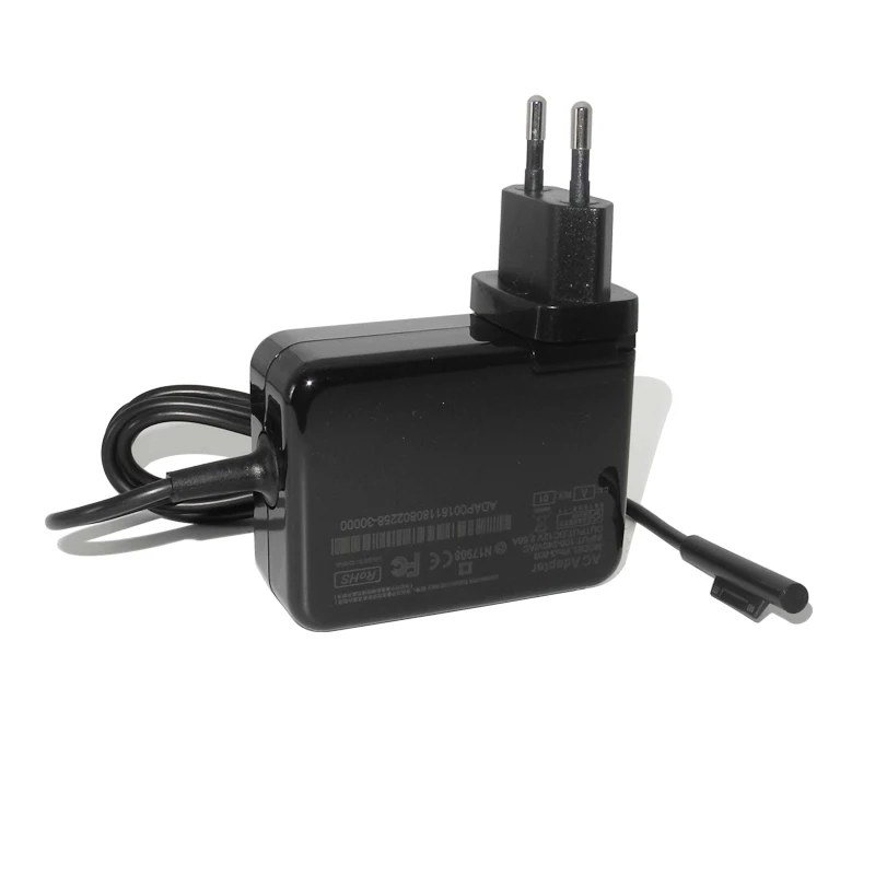 Cargador de pared para portátil, fuente de alimentación de tableta, 15V, 2.58A, 38W, CA, para Microsoft Surface Pro 5