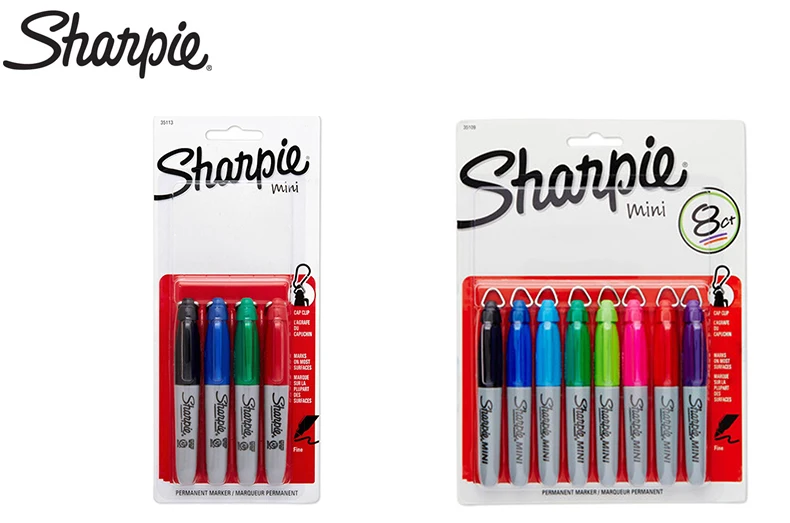 Sharpie 35113 4/8pcs Compact Mini Marker with Keychain Carrying