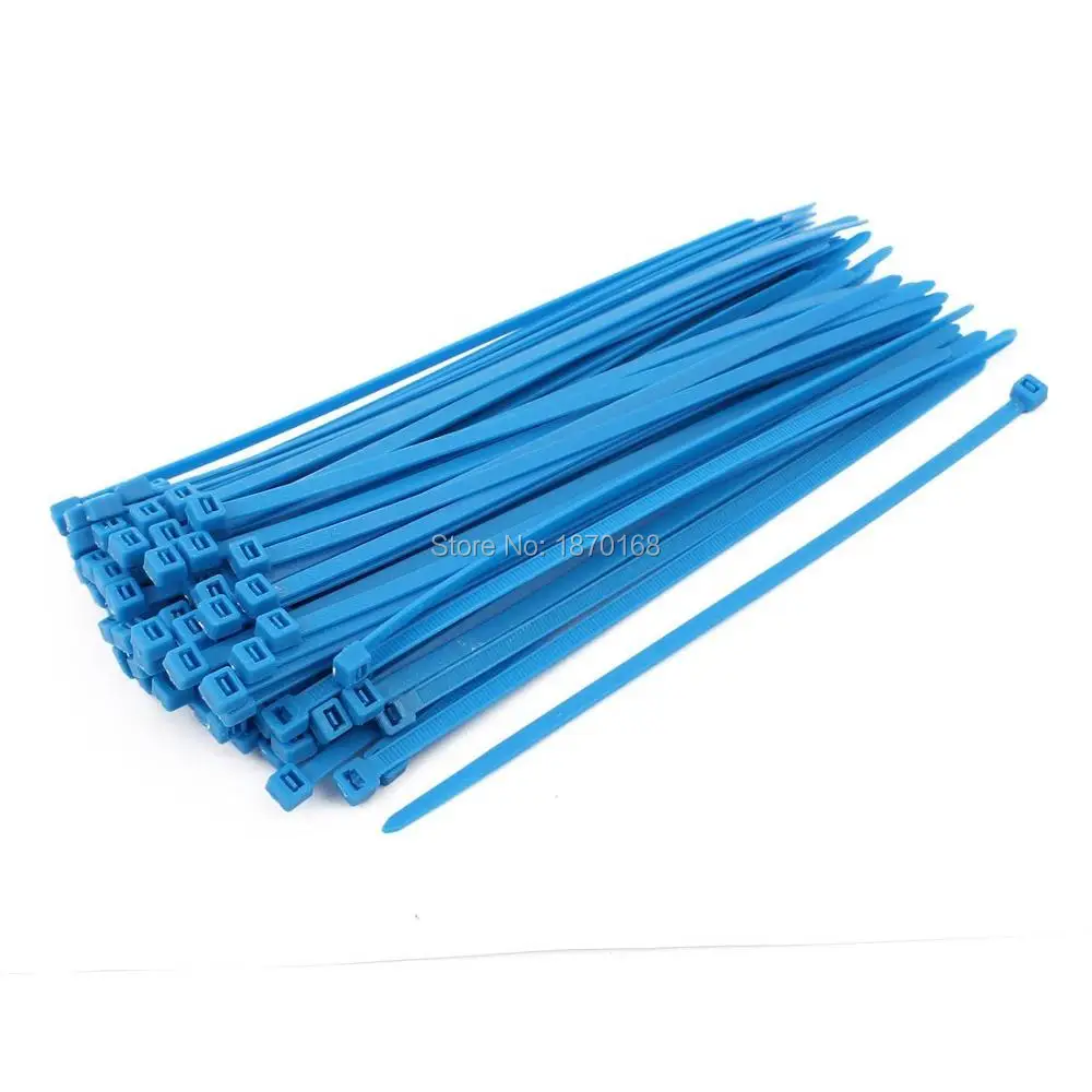 

5mm x 250mm Self Locking Nylon Cable Ties Heavy Industrial Wire Zip Ties Blue 1000pcs