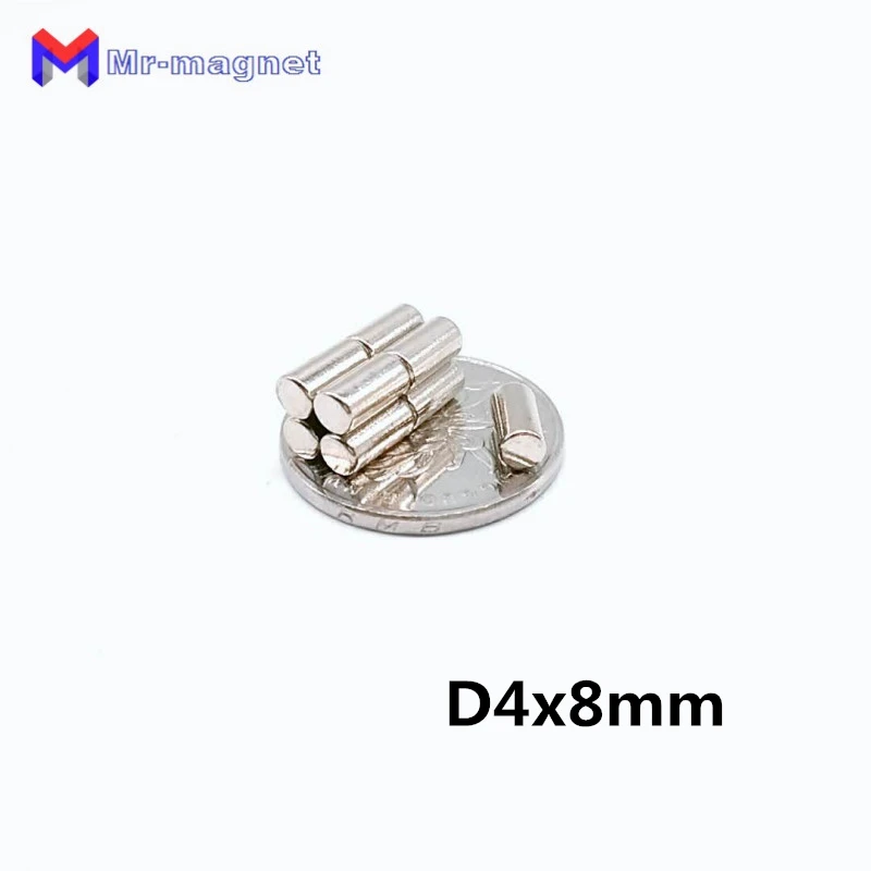 

5000pcs top quality 4x8mm Super Strong Round 4*8mm Magnets D4x8 Magnet 4x8, 4mmx8mm permanent magnet D4*8