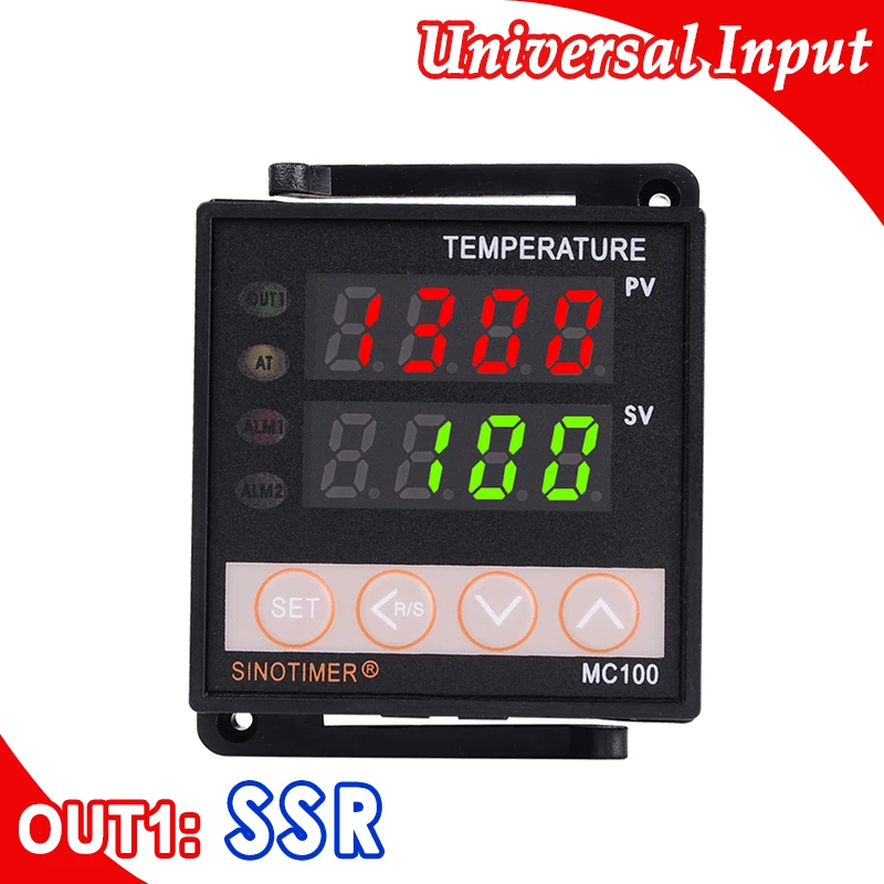 Digital PID Temperature Controller Thermocouple K PT100 Input 12V DC Voltage Output for SSR Solid State Relay Heating or Cooling