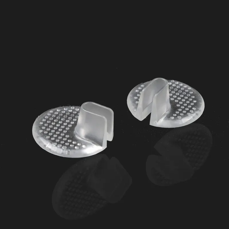 1 pair Soft Transparent Gel Forefoot Pad Flip Heel Invisible Flip Flop Anti-slip Pad Forefoot Pain Relief Cushion Feet Care