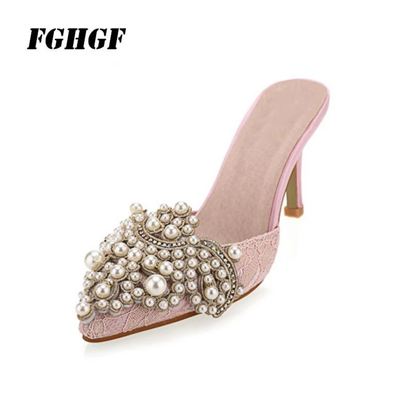

Women'S High Heels Cool Breathable Bead Mosaic Wearable Summer Comfortable Fashion Simplicity Women'S High Heels