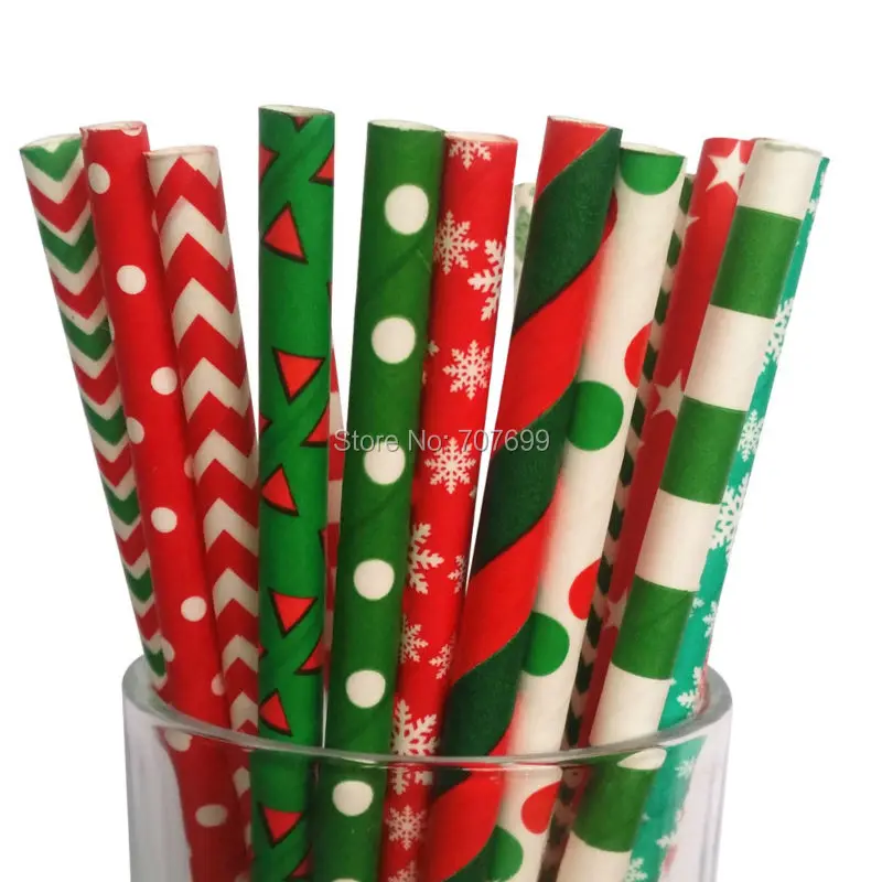 

Free DHL Shipping $100 Above Paper Straws, Snowflake Paper Straws, Drinking Paper Straws Christmas Paper Straws 2400 pcs Mix