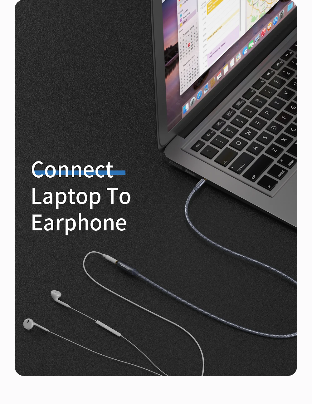 Essager Kopfhörer-Verlängerungskabel, 3,5 mm Audio-Aux-Kabel, 3,5 mm Buchse, Splitter, Lautsprecher-Verlängerungskabel für Kopfhörer-Adapter – Detail 5