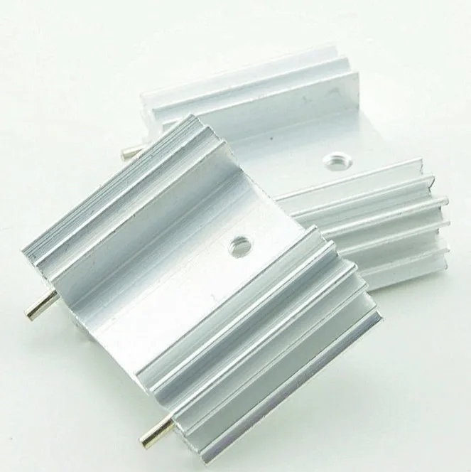 60PCS TO-3P MOS Transistor aluminum radiator 25*34*12MM Radiator Cooling Fin Heat Sink Aluminum Cooler for IC Chip LED Tube