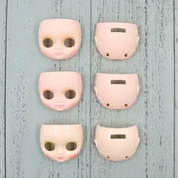 Middie Blyth faceplate with the Back of the Surface Shell and Screw White Skin matte shell and glossy shell
