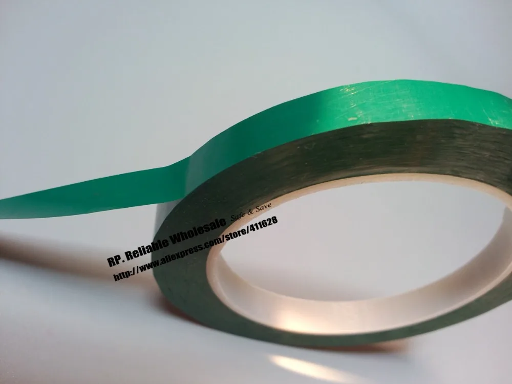 5x (5mm*66M*0.06mm) PET Anti-Flame High Temperature Insulation Adhesive Mylar Tape for Transformer Wrap Green