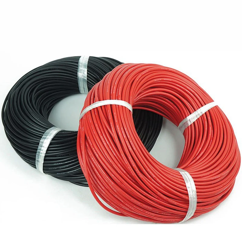 5meter Red+5meter Black Silicon Wire 14AWG Heatproof Soft Silicone Silica Gel Electrical Wire Connect Cable For RC Model Battery