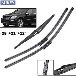 Xukey Front Rear Wiper Blades For Mercedes Benz R GL M ML Class W251 W164 X164 28'' 21'' 12'' 2011 2010 2009 2008 2007 2006