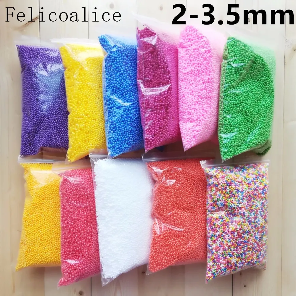 15g/bag New Mini Assorted Colorful Rond Foam balls Polystyrene Styrofoam Filler Foam Beads Balls Crafts UP DIY Craft Decor