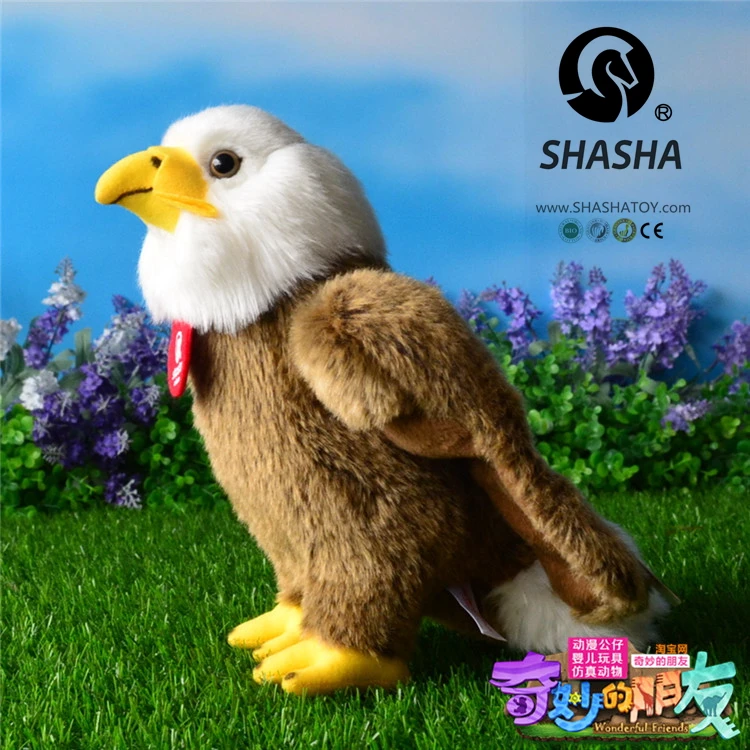 

new cute small creative plush eagles toy high quality The bald eagle doll about 23cm