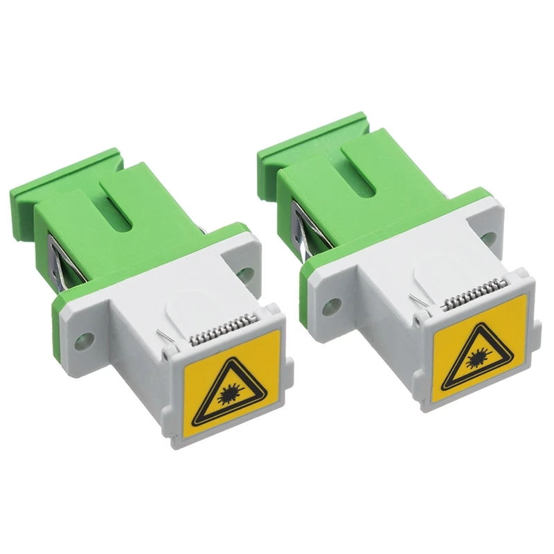 200 pcs SIM Card e Adattatori con otturatore SC APC Fibra ftth sc accoppiatore verde SM connettore senza flangia open polvere di scatto Evitare laser ELINK