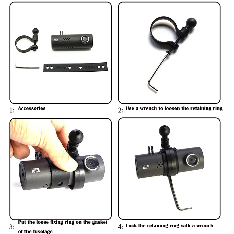 Rear view mirror suspension dash cam bracket, suitable for 70mai 1S / M300 dash cam bracket, stable and durable