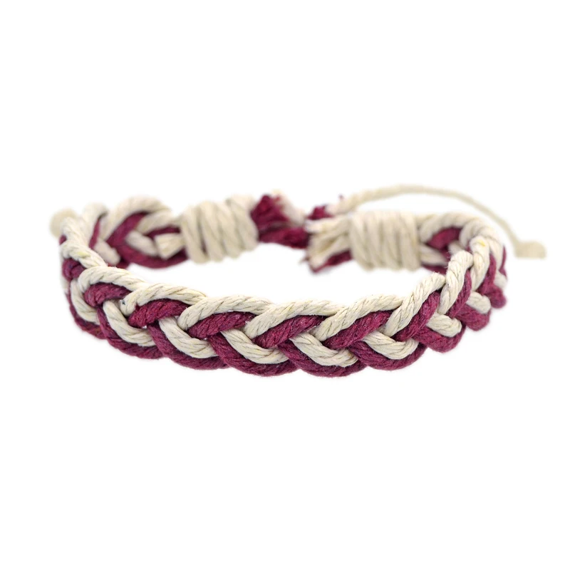 Cotton and linen woven bracelets Clothing accessories Original handmade hand rope #FY104