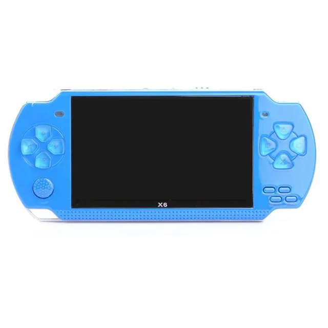 New x6 handheld Game Console 4.3 inch screen mp4 player MP5 game player real 8GB support for psp game,camera,video,e-book