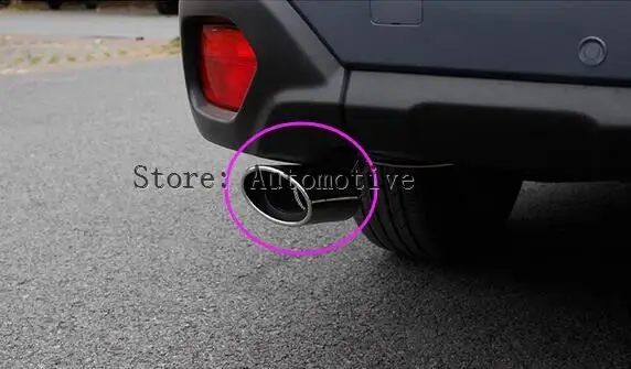 

for Subaru Outback 2015-2017 chrome rear exhaust muffler outlet tail pipe end tip steel 1pcs