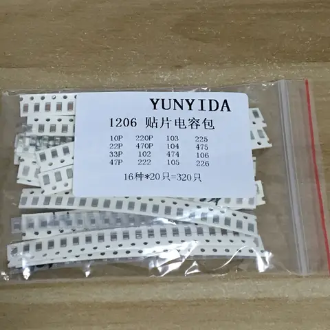 SMD Capacitor Assorted Kit 1206 YUNYIDA