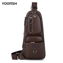 Hot sale Exquisite men's chest bag leisure men's chest bag PU fashion shoulder bag sports crossbody bag XZ-104.